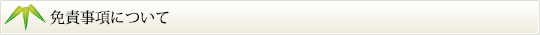 免責事項について